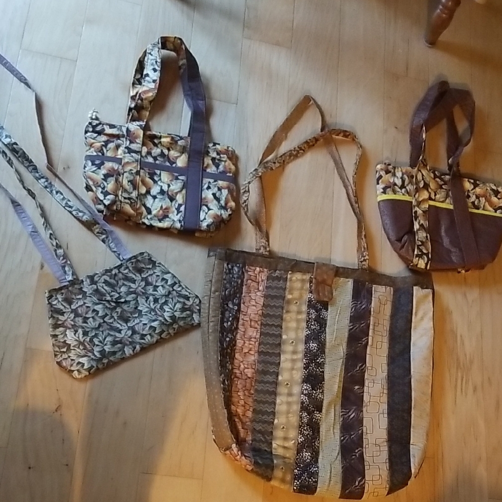 Patchwork Tote and Shoulder Bag Set